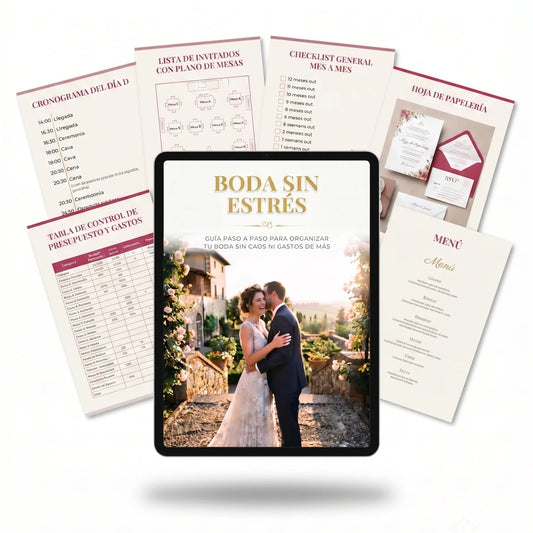 Sistema Boda Sin Estrés: Kit Definitivo para Organizar tu Boda sin Wedding Planner