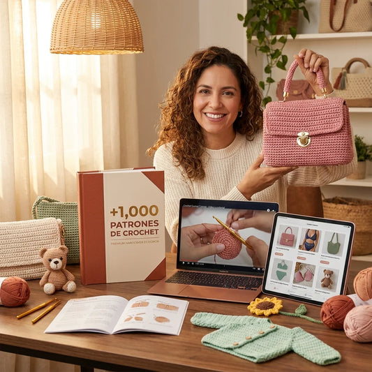 🔥 Mega Colección Crochet Completa: +50 diseños de bolsos +1.000 patrones premium 🎁